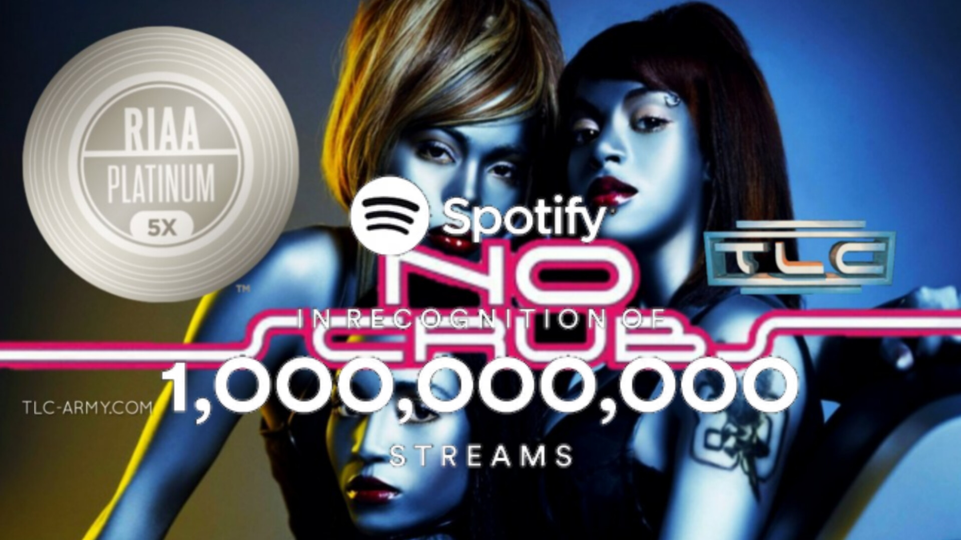 TLC’s ‘No Scrubs’ Becomes Their First Song To Reach 1 Billion Streams on Spotify