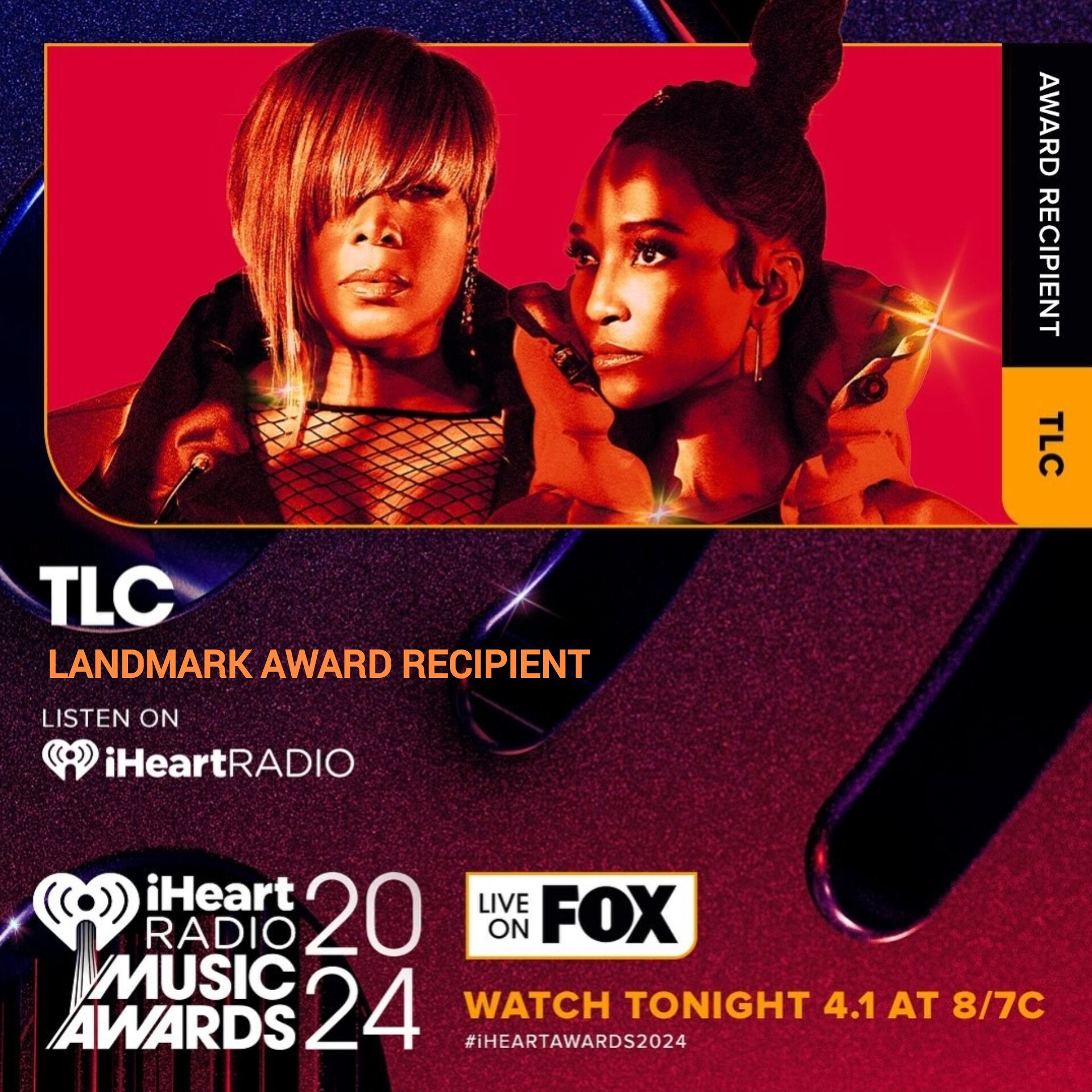 Tlc Performance TLC Receive Landmark Award and Perform with Latto at iHeartRadio Music ...